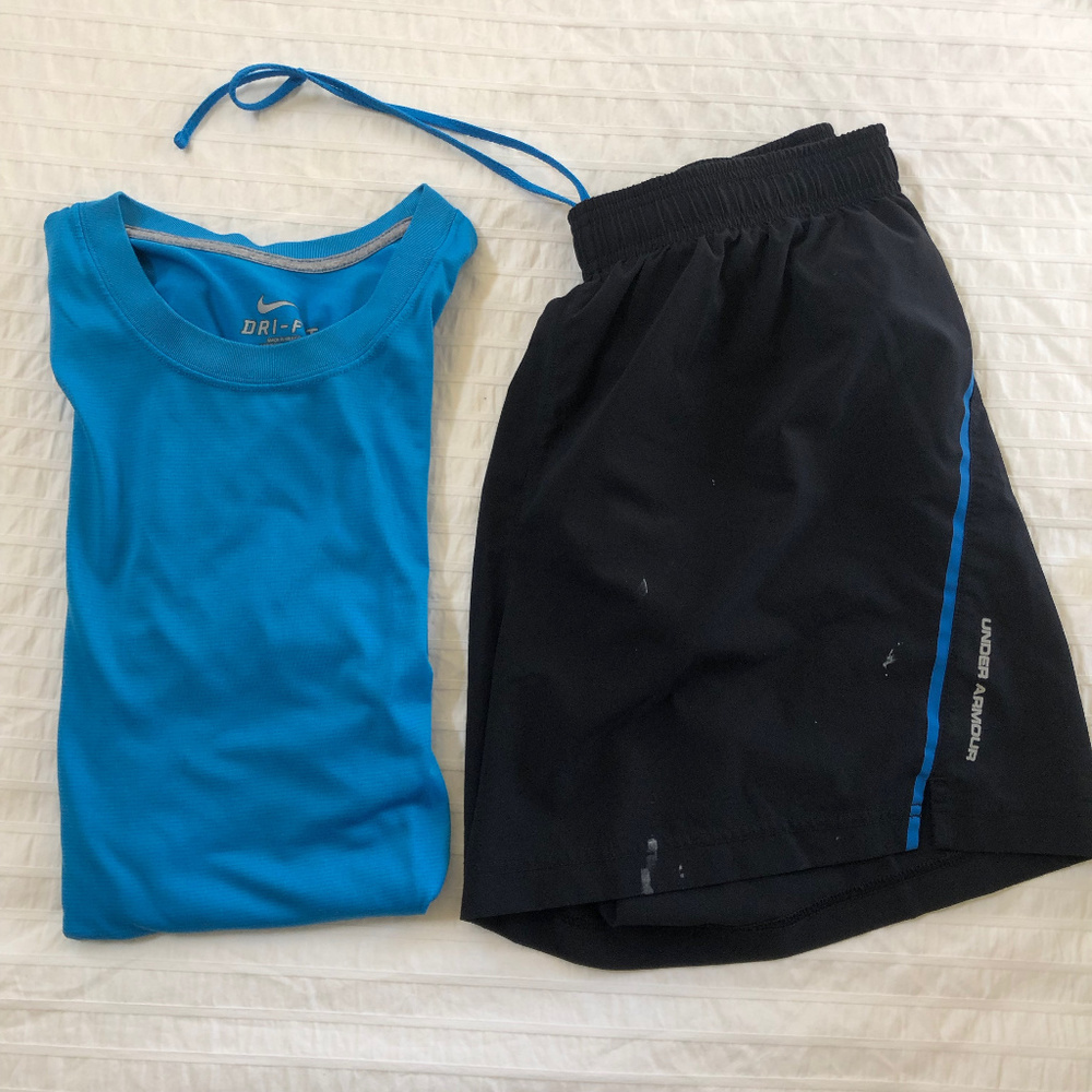 Men's Under Armour Lined Black Shorts - M